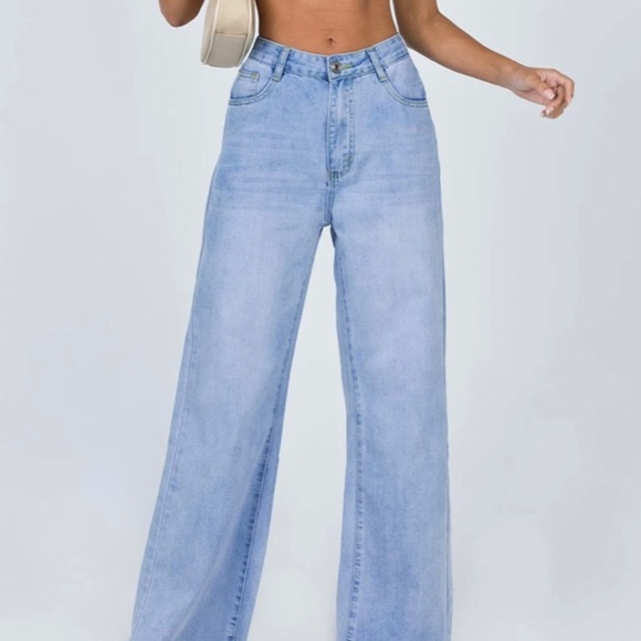Princess Polly Cece Wide Leg Jeans - Picture 2 of 2